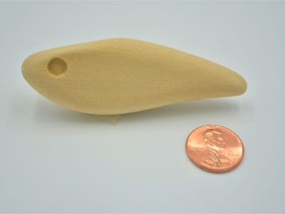 3.0" Flat Sided Lipless CrankBait Wood Body  (1/2" thick)