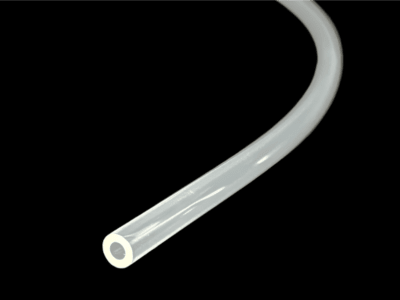 1/2 inch OD x 3/8 inch ID PFA Tubing, transparent, flexible, with a 100 ft continuous coil, for high-temperature and pressure applications