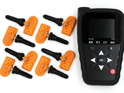 ATEQ DT47 + BLE / Huf - FULLY UNLOCKED OBD TPMS Diagnostic Tool w/ 8 Sensor dual band rubber valves