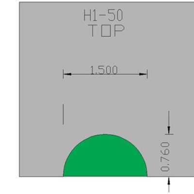 Half Round  H1-50A