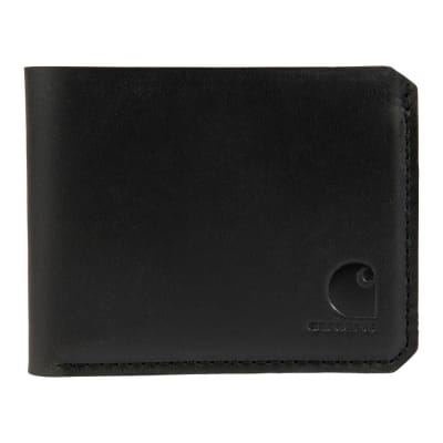 Carhartt Craftsman Premium Saddle Leather Bifold Wallet B0000491 Black Brown