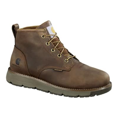 Carhartt Millbrook 5 Inch Steel Toe Waterproof Slip Resistant Wedge Leather Work Boot FM5204-M