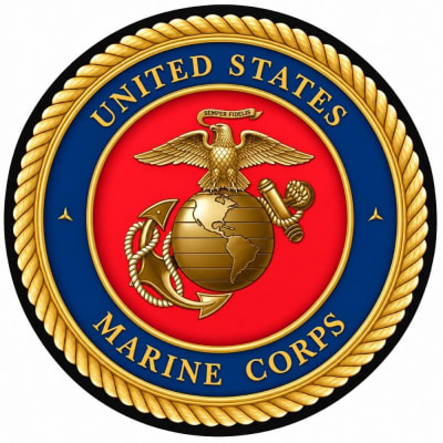 US Marine Corps Crest Sticker D272-M