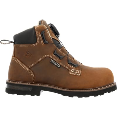 Rocky Grindstone XTR BOA 6 Inch Composite Toe Waterproof Slip Resistant Work Boot RKK0493