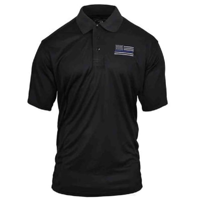 Rothco Thin Blue Line Moisture Wicking Polo 2812