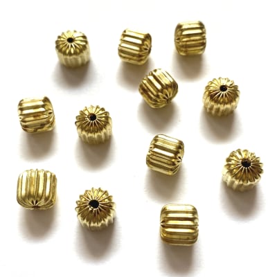 3mm Round Brass Beads (100 Pieces)