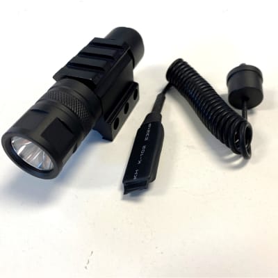 Tactical Flashlight with Picatinny Rail Mount