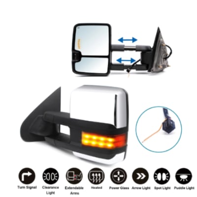 Window Trim Chrome & Chrome mirror front passenger