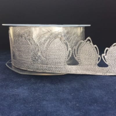 Aurelia Silver Ribbon Flower Roll