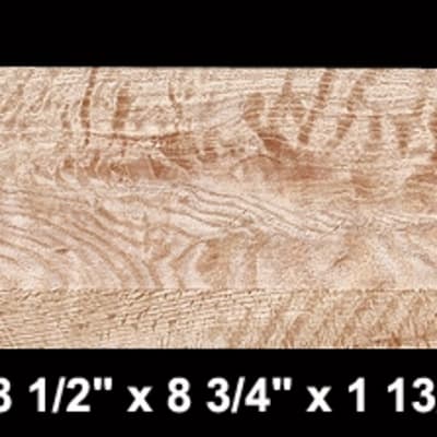 Curly Red Oak - 78 1/2" x 8 3/4" x 1 13/16" - $130.00