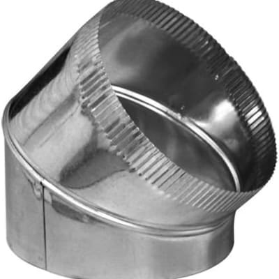 8 inch 45-degree adjustable galvanized steel HVAC round duct elbow 8 inch 45-degree adjustable galvanized steel HVAC round duct elbow