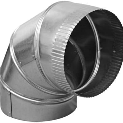 8 inch 90-degree adjustable galvanized steel HVAC round duct elbow 8 inch 90-degree adjustable galvanized steel HVAC round duct elbow