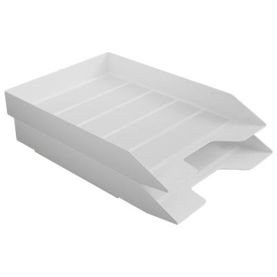 Acrimet Stackable Letter Tray 2 Tier (White Color) Code 213.0