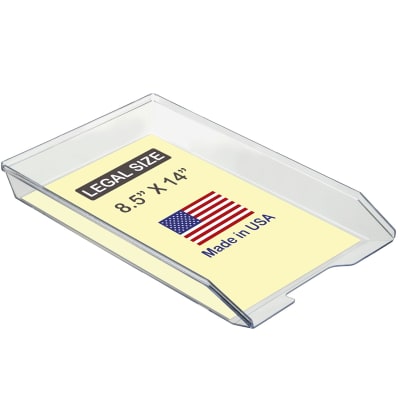Acrimet Facility Single Letter Tray Front Load Legal Size (Clear Crystal Color) Code 258.0