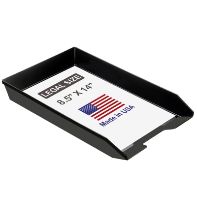 Acrimet Facility Single Letter Tray Front Load Legal Size (Black Color) Code 258.3