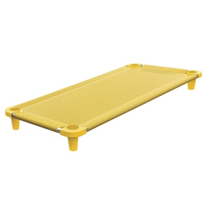 Acrimet Premium Stackable Nap Cot Stainless Steel Tubes Yellow 714.1