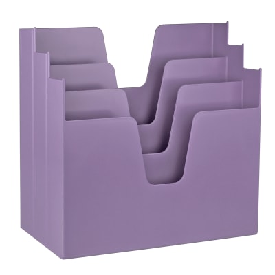 Acrimet Horizontal Triple Hanging File Folders Purple 874.4