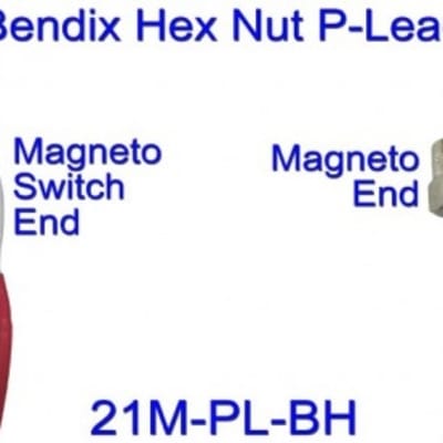 Bogert Aviation P-Lead Replacement. Single, shielded P-Lead for aircraft ignition system maintenance. Ensures safety and airworthiness.