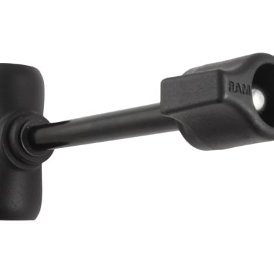 RAM short B-size double socket arm with retention knob, compatible with 1" ball bases for adjustable mounting solutions.