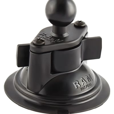RAM Twist-Lock Suction Cup with 1-inch Ball Mount â€“ Durable GPS, Camera, and Device Mount for Aircraft, Boats, and Vehicles.