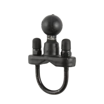 RAM Handlebar U-Bolt Base for 1â€“1.25â€ Rails with 1-inch Ball Mount â€“ GPS, Camera, and Device Mount for Aircraft and Vehicles.