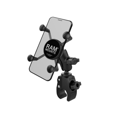 RAM X-Grip Phone Mount with RAM Tough Claw Small Clamp Base â€“ Smartphone Mount for Aircraft, Bikes, and Vehicles.