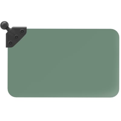 RAM RAP-393-G1U precision laser-cut acrylic sun visor with 50% dark green tint, 1-inch RAM ball mount for pilot and co-pilot glare reduction.