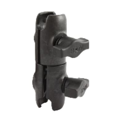RAM Composite Double Socket Swivel Arm with 1-inch ball mount for securely positioning tablets, GPS units, and devices in aviation cockpits.