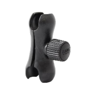 RAM Light Series Composite Double Socket Arm with 1-inch ball for securely mounting tablets, GPS units, and pilot devices in aviation cockpits.