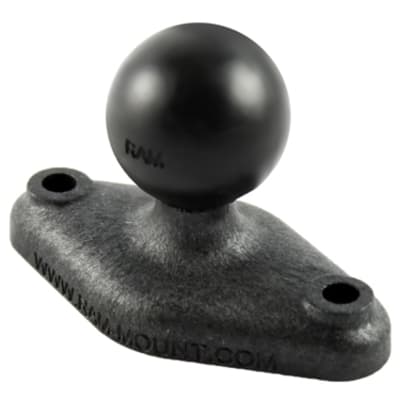 RAM Composite Diamond Ball Base with 1-inch ball for mounting tablets, GPS units, and pilot devices securely in aviation cockpits.