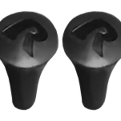 Four black rubber post caps for RAM X-Grip holders with included adhesive for extra security, compatible with all versions of RAM X-Grip.