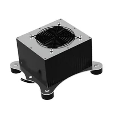 Hornet 67 Medi-Vac helicopter cockpit heater with stainless steel heating modules, compact housing, 40-foot weatherproof cord, designed for safe cabin heating.