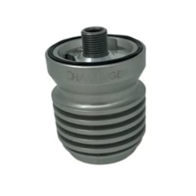 Challenger aviation cleanable oil filter for aircraft piston engines with stainless steel 22-micron mesh.