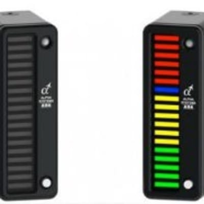 Falcon Kit vertical LED light bar display showing real-time Angle of Attack with color-coded indicators for safe landing guidance.