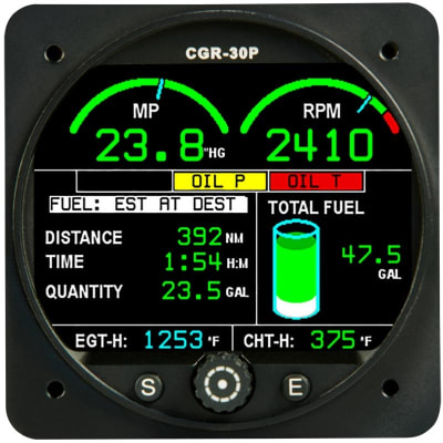 Electronics International CGR-30P basic engine monitor for aircraft, offering precise engine monitoring and improved operational safety.