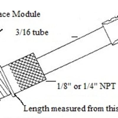 Electronics International P-300C-Mini Capacitive Fuel Level Probe for accurate FAA approved aircraft fuel monitoring.