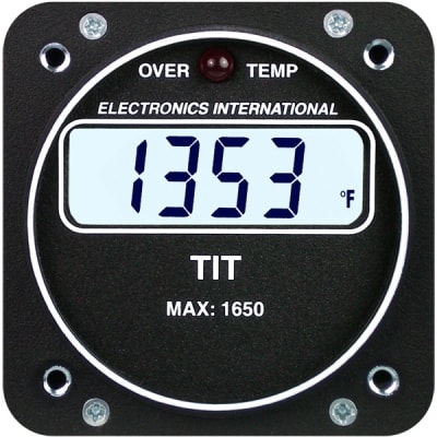 Durable T-1P Single Channel TIT gauge for pilot cockpit instruments.