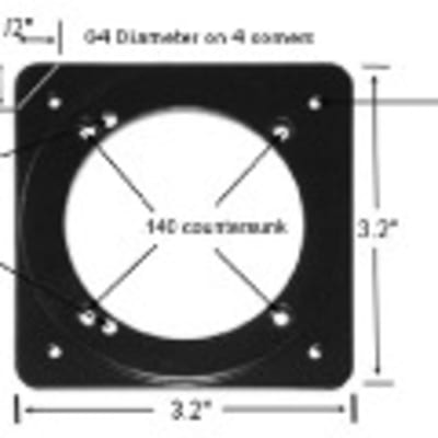 Insight adapter plate P/N 0610C-033 allows 2.25" G3 instrument to mount in 3.125" panel hole; threaded outer holes for proper fit.