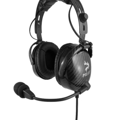 Pilot USA Carbon-P1 Passive Headset for aviation pilots with noise-isolating design and lightweight comfort