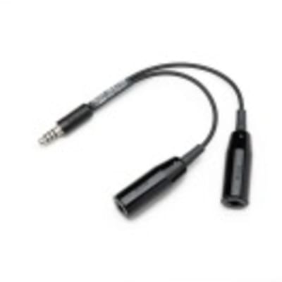Pilot USA PA-72H Dual Helicopter/Military Headset Adapter for aviation pilots, durable design for connecting two headsets in helicopters or military aircraft.