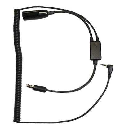 Pilot USA PA-80H/iPhone Digital Audio Recorder Adapter for helicopters, durable design for recording in-flight aviation communications using iPhone.