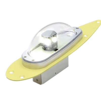 Model 90852 Series LED anti-collision beacon for aircraft, designed to replace Whelen 90033 halogen beacon with solid-state design and multiple mounting options.