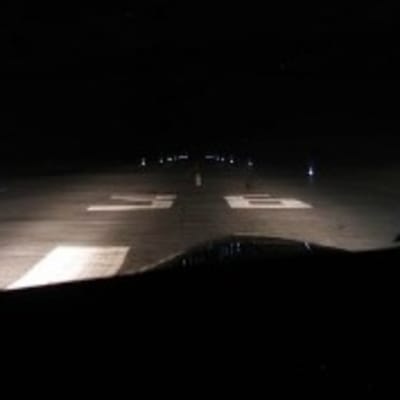 WAT Pilatus PC-12 landing lights providing bright FAA-approved LED illumination for enhanced aircraft visibility and safe flight operations.