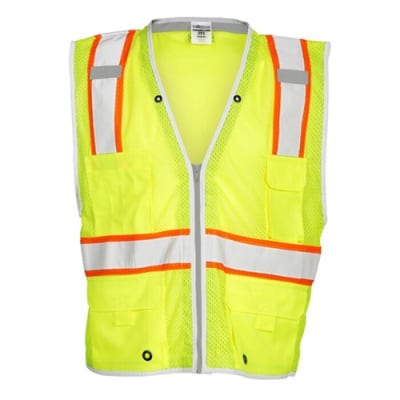 Kishigo Brilliant Series Class 2 Lime Mesh Safety Vest