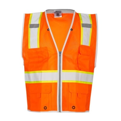 Kishigo Brilliant Series Class 2 Orange Mesh Safety Vest