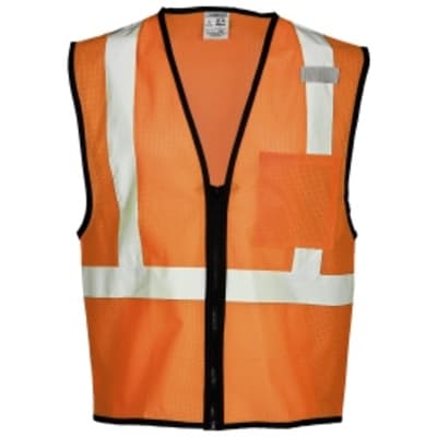 Kishigo Economy Single Pocket Orange Safety Vest