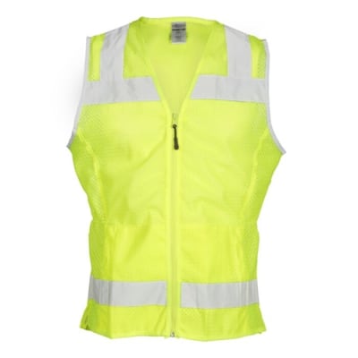 Kishigo Women's Economy Lime Mesh Safety Vest