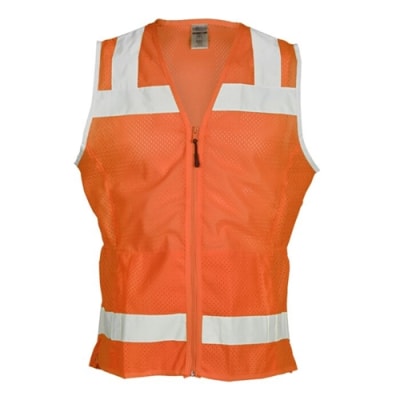 Kishigo Women's Economy Orange Mesh Safety Vest