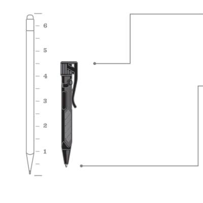 Rite in the Rain Black Mini-Bolt-Action Pen