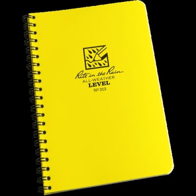 Rite in the Rain Spiral Notebook Level Pattern 4 5/8 in x 7 in